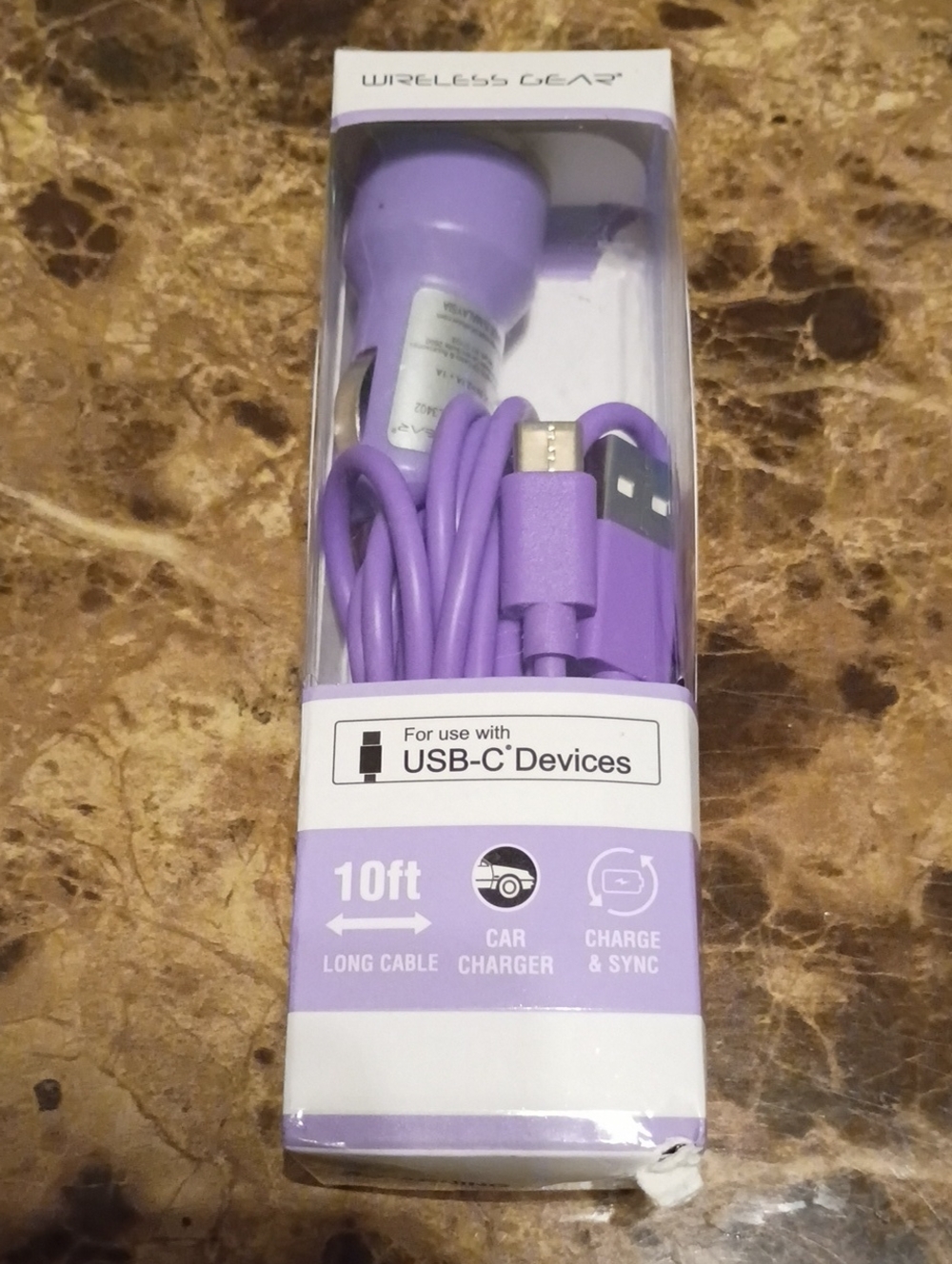 USB-C Car Charger Cable - 10ft